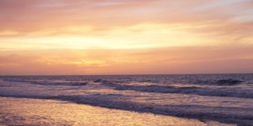 Sunset on the beach