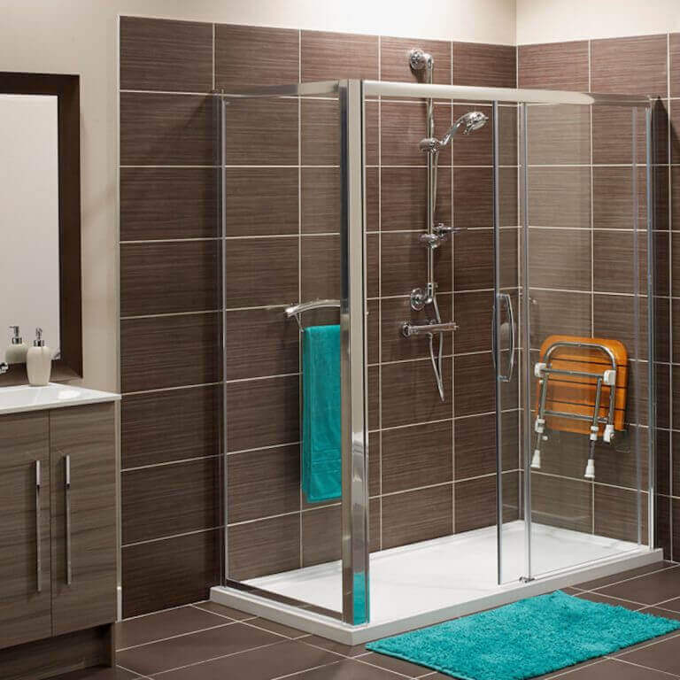 Walkin Shower with Folding Seat The Refresh