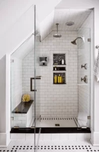 small bathroom walk in shower