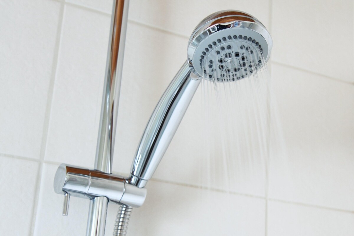 An image of a clean shower head