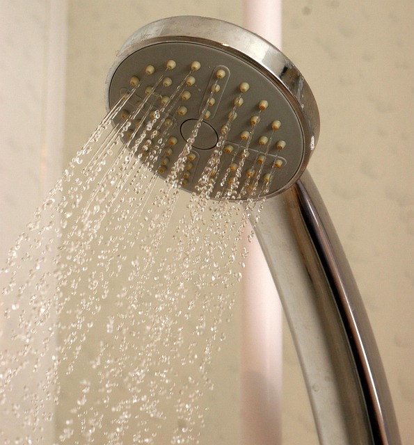 An image of a shower running water